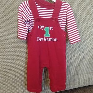 Baby My First Christmas Outfit Size 3 Month